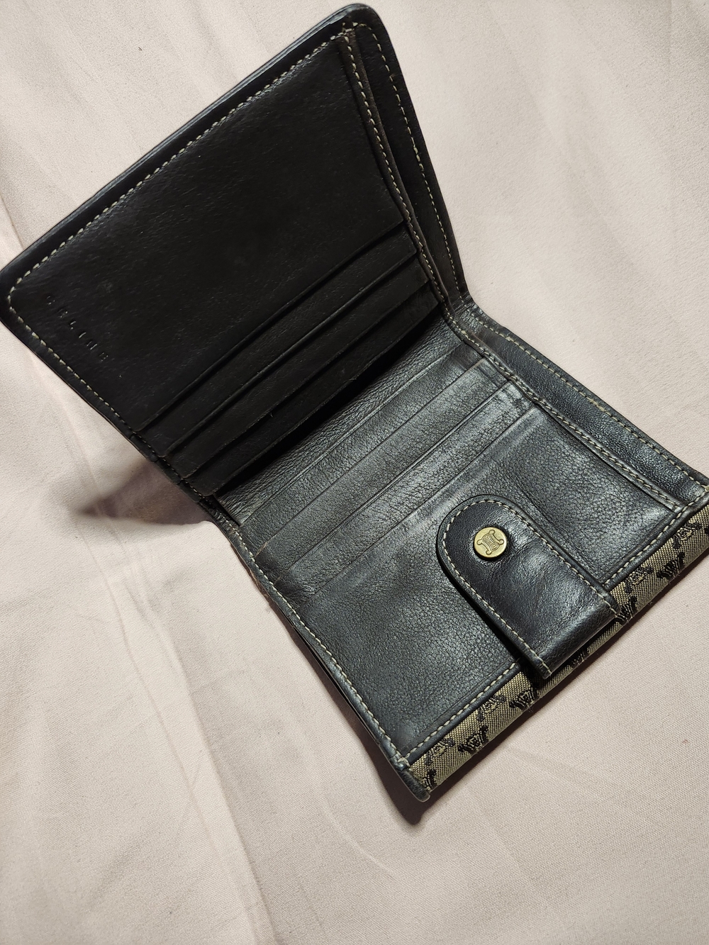 Vintage Celine Macadam Monogram Triomphe Wallet — Timeless French Luxury
